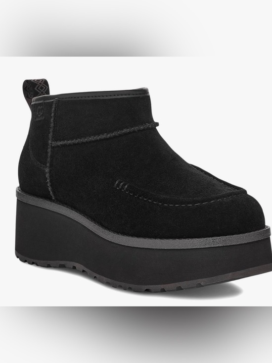 UGG Shoes - City Func UGG Black Suede Short Booties